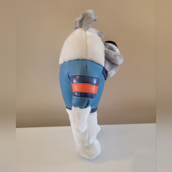 Vintage 1998 NFL Dolphins Bull Dog With Jacket Plush Toy NWT - Picture 7 of 9